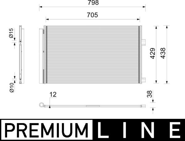 MAHLE AC 1200 000P - Конденсатор, кондиціонер autocars.com.ua