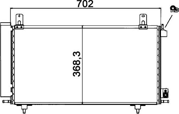 MAHLE AC 122 000S - Конденсатор, кондиціонер autocars.com.ua
