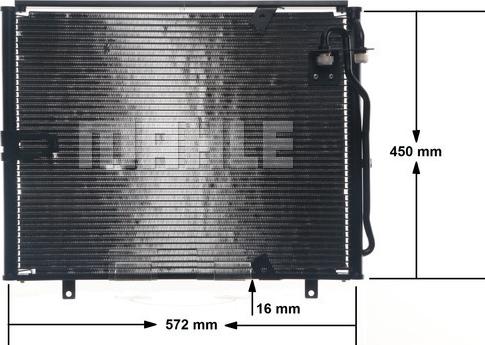 MAHLE AC 148 000S - Конденсатор кондиционера avtokuzovplus.com.ua