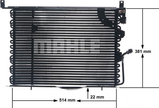 MAHLE AC 149 000S - Конденсатор, кондиціонер autocars.com.ua