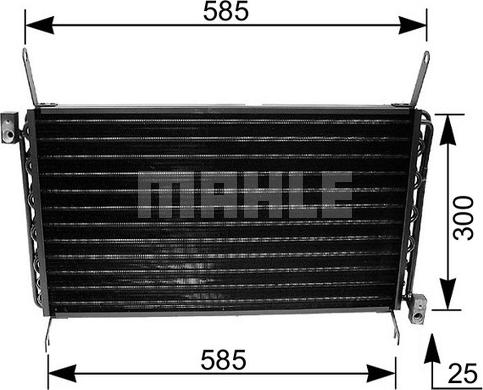 MAHLE AC 162 000S - Конденсатор, кондиціонер autocars.com.ua