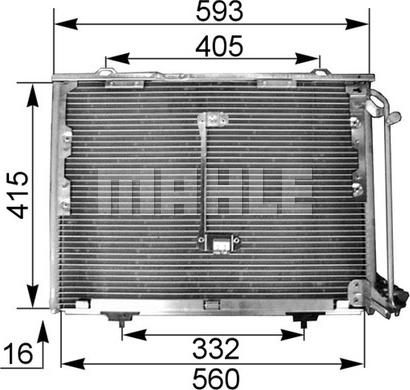 MAHLE AC 168 000P - Конденсатор кондиционера avtokuzovplus.com.ua