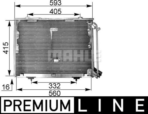 MAHLE AC 168 000P - Конденсатор кондиционера avtokuzovplus.com.ua