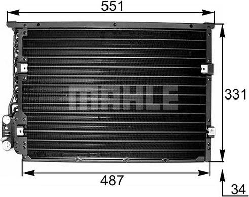 MAHLE AC 177 000S - Конденсатор, кондиціонер autocars.com.ua