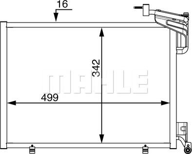 MAHLE AC 21 000S - Конденсатор, кондиціонер autocars.com.ua