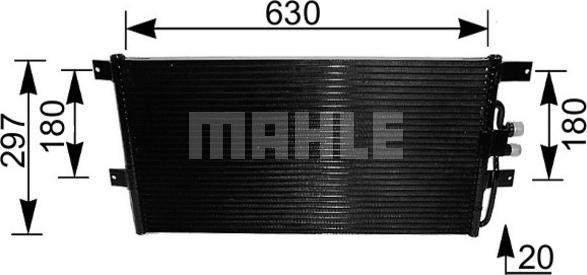 MAHLE AC 217 000S - Конденсатор, кондиціонер autocars.com.ua