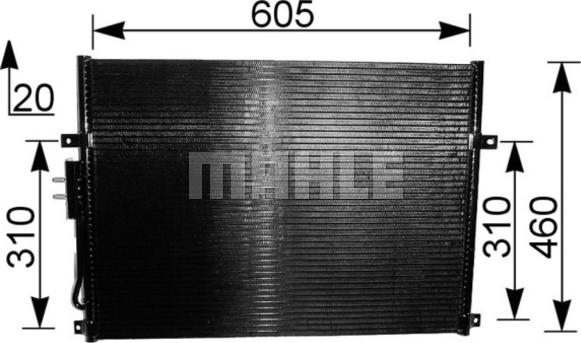 MAHLE AC 219 000S - Конденсатор, кондиціонер autocars.com.ua