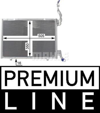 MAHLE AC 22 000P - Конденсатор, кондиціонер autocars.com.ua