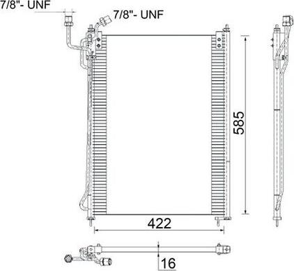 MAHLE AC 285 000S - Конденсатор, кондиціонер autocars.com.ua