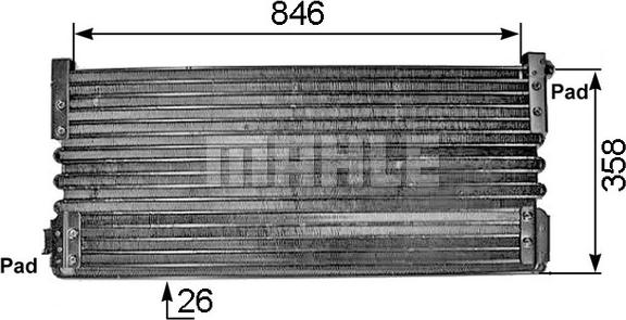 MAHLE AC 293 000S - Конденсатор, кондиціонер autocars.com.ua