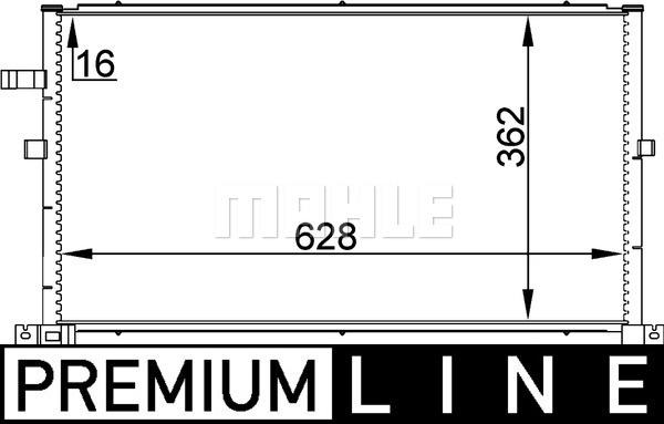 MAHLE AC 296 000P - Конденсатор, кондиціонер autocars.com.ua