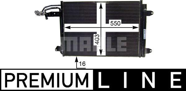 MAHLE AC 324 000P - Конденсатор кондиционера autodnr.net