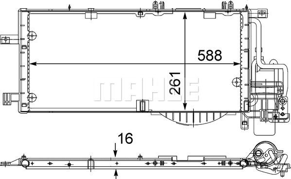 MAHLE AC 336 000S - Конденсатор кондиционера avtokuzovplus.com.ua