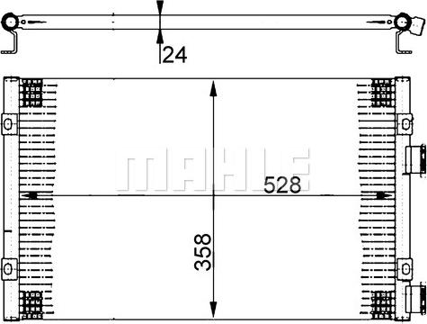 MAHLE AC 389 000S - Конденсатор, кондиціонер autocars.com.ua