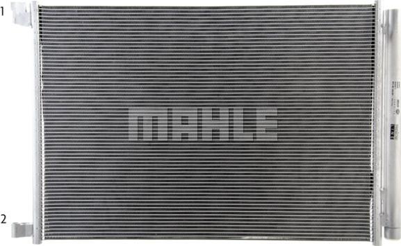 MAHLE AC 412 000P - Конденсатор кондиционера avtokuzovplus.com.ua