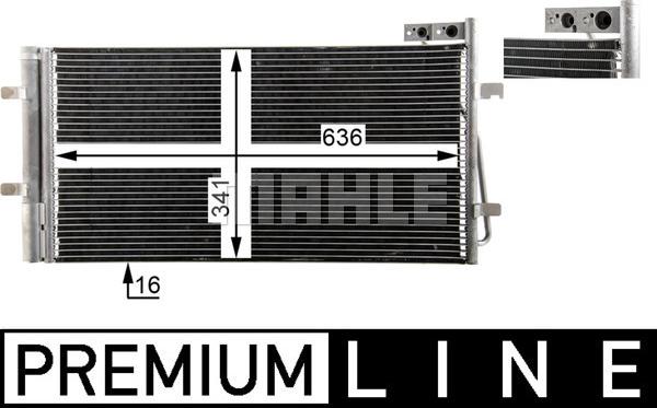 MAHLE AC 42 000P - Конденсатор, кондиціонер autocars.com.ua