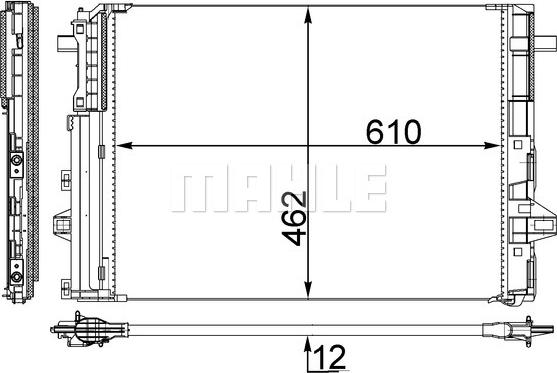 MAHLE AC 446 000S - Конденсатор, кондиціонер autocars.com.ua