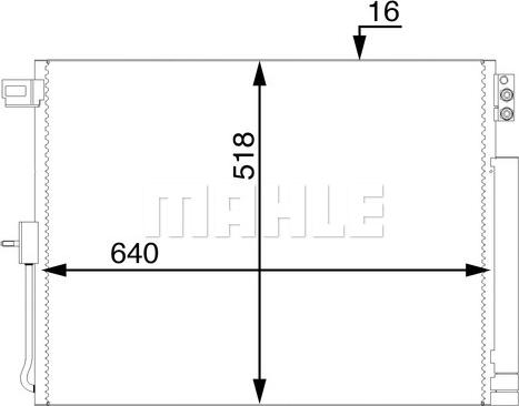 MAHLE AC 45 000S - Конденсатор кондиционера avtokuzovplus.com.ua