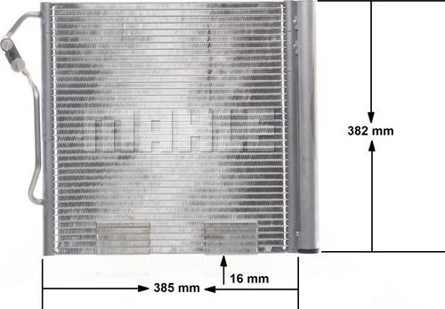 MAHLE AC 451 000S - Конденсатор, кондиціонер autocars.com.ua