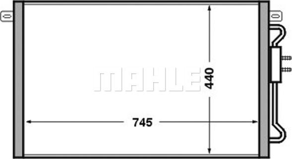 MAHLE AC 513 000S - Конденсатор, кондиціонер autocars.com.ua