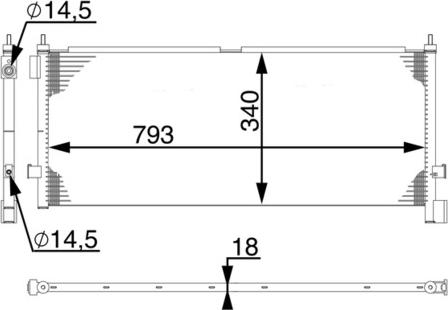 MAHLE AC 532 000S - Конденсатор, кондиціонер autocars.com.ua