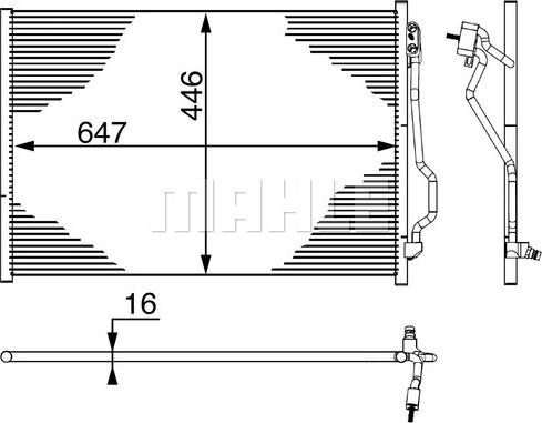 MAHLE AC 6 000S - Конденсатор, кондиціонер autocars.com.ua