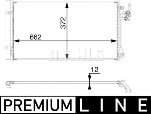 MAHLE AC 65 000P - Конденсатор, кондиціонер autocars.com.ua