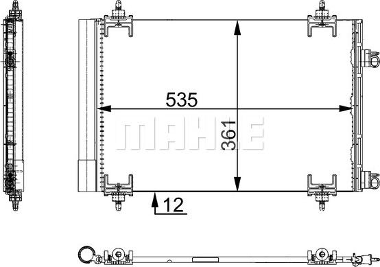 MAHLE AC 668 000S - Конденсатор autocars.com.ua