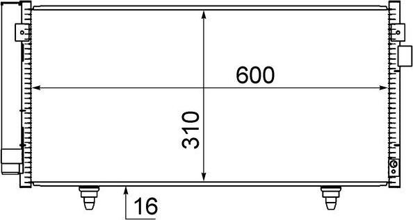 MAHLE AC 718 000S - Конденсатор, кондиціонер autocars.com.ua