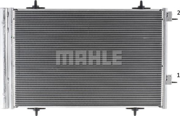 MAHLE AC 735 000P - Конденсатор, кондиціонер autocars.com.ua