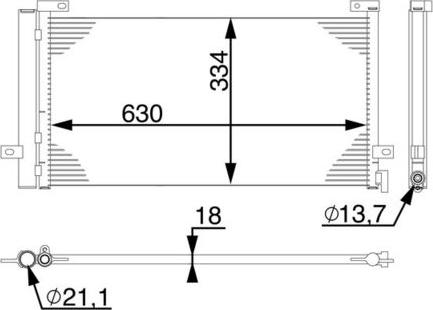MAHLE AC 74 000S - Конденсатор, кондиціонер autocars.com.ua