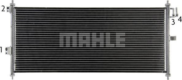 MAHLE AC 788 000P - Конденсатор, кондиціонер autocars.com.ua