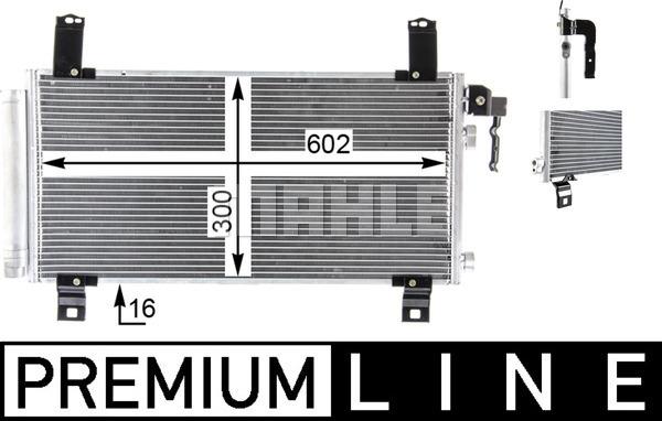 MAHLE AC 794 000P - Конденсатор, кондиціонер autocars.com.ua