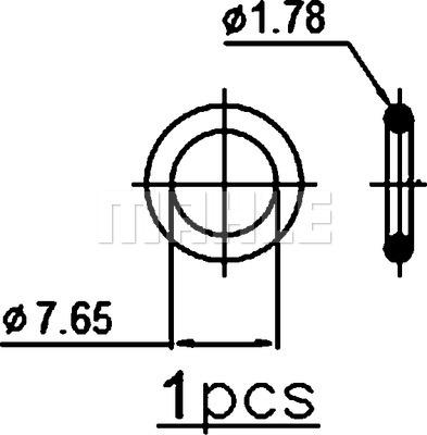 MAHLE AC 803 000S - Конденсатор кондиционера avtokuzovplus.com.ua