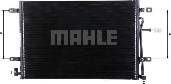 MAHLE AC 812 000P - Конденсатор кондиционера avtokuzovplus.com.ua