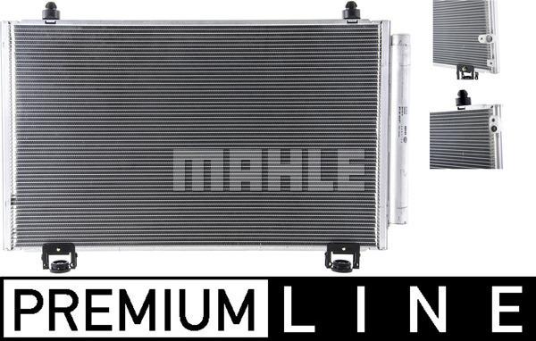 MAHLE AC 814 000P - Конденсатор, кондиціонер autocars.com.ua