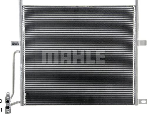 MAHLE AC 837 000P - Конденсатор, кондиціонер autocars.com.ua