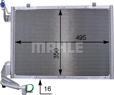 MAHLE AC 9 000P - Конденсатор, кондиціонер autocars.com.ua