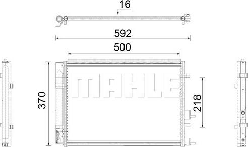 MAHLE AC 920 000P - Конденсатор, кондиціонер autocars.com.ua