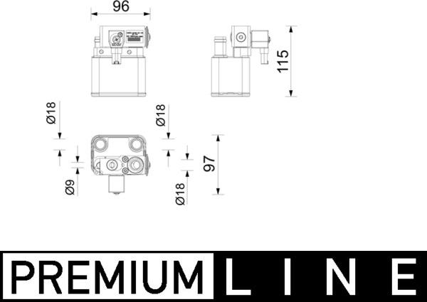 MAHLE ACH 2 000P - Радіатор, тяговий акумулятор autocars.com.ua