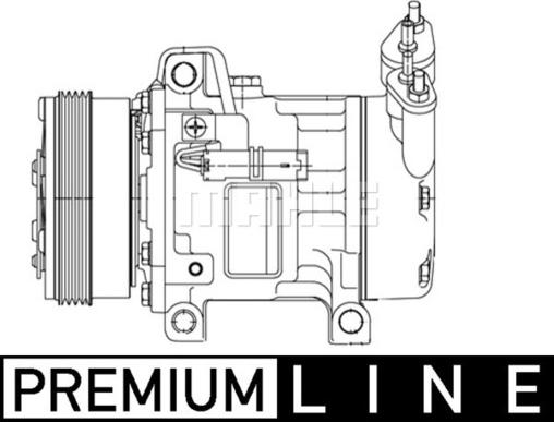 MAHLE ACP 1255 000P - Компресор, кондиціонер autocars.com.ua