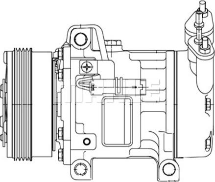 MAHLE ACP 1255 000P - Компресор, кондиціонер autocars.com.ua