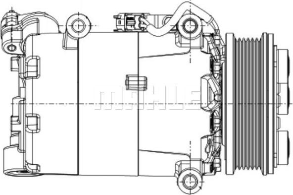 MAHLE ACP 1360 000P - Компресор, кондиціонер autocars.com.ua