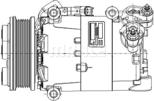 MAHLE ACP 1360 000P - Компресор, кондиціонер autocars.com.ua