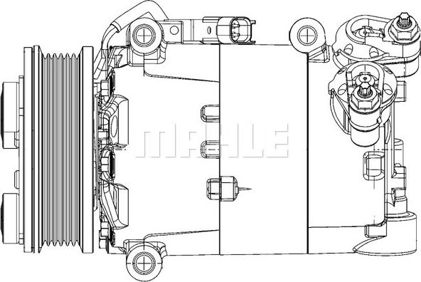 MAHLE ACP 1364 000P - Компресор, кондиціонер autocars.com.ua