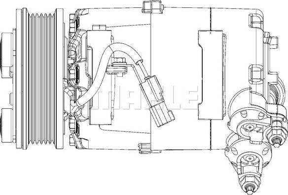 MAHLE ACP 1364 000P - Компресор, кондиціонер autocars.com.ua