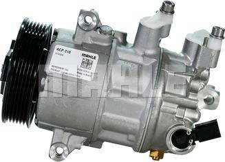 MAHLE ACP 218 000P - Компресор, кондиціонер autocars.com.ua