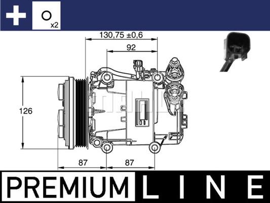 MAHLE ACP 54 000P - Компрессор кондиционера autodnr.net