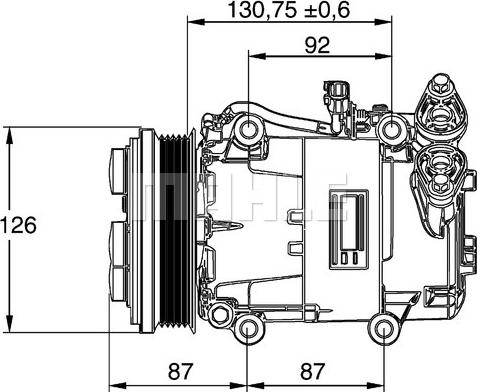 MAHLE ACP 54 000P - Компрессор кондиционера autodnr.net