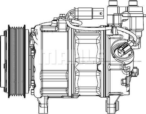 MAHLE ACP 599 000P - Компресор, кондиціонер autocars.com.ua